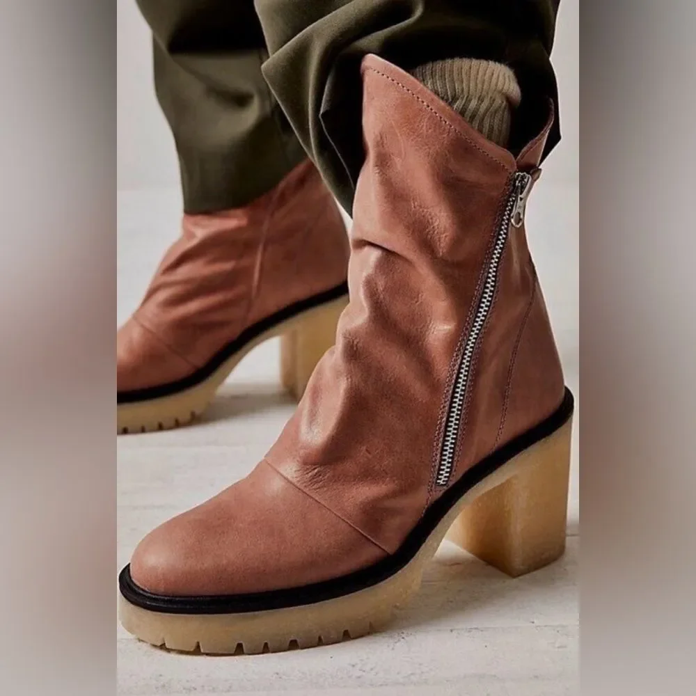 Free People Jack Zip Ankle Boots Size US 7.5